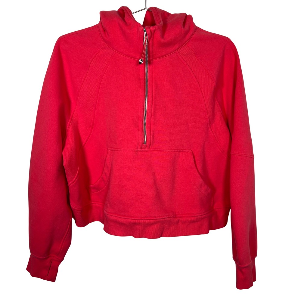 Lululemon Pink Scuba Oversized Half-Zip‎ Hoodie Feminine XL/XXL Cropped Top